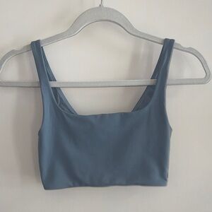 Lululemon Blue Cropped Tank Top | Size 2